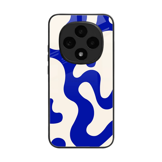 Blue Drift back phone cover | glass case for oppo f31 pro 5g