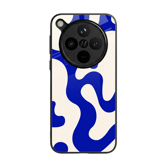 Blue Drift back phone cover | glass case for oppo find x8