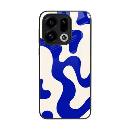 Blue Drift back phone cover | glass case for oppo find x9