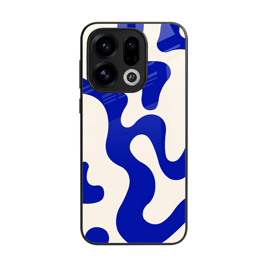 Blue Drift back phone cover | glass case for oppo find x9