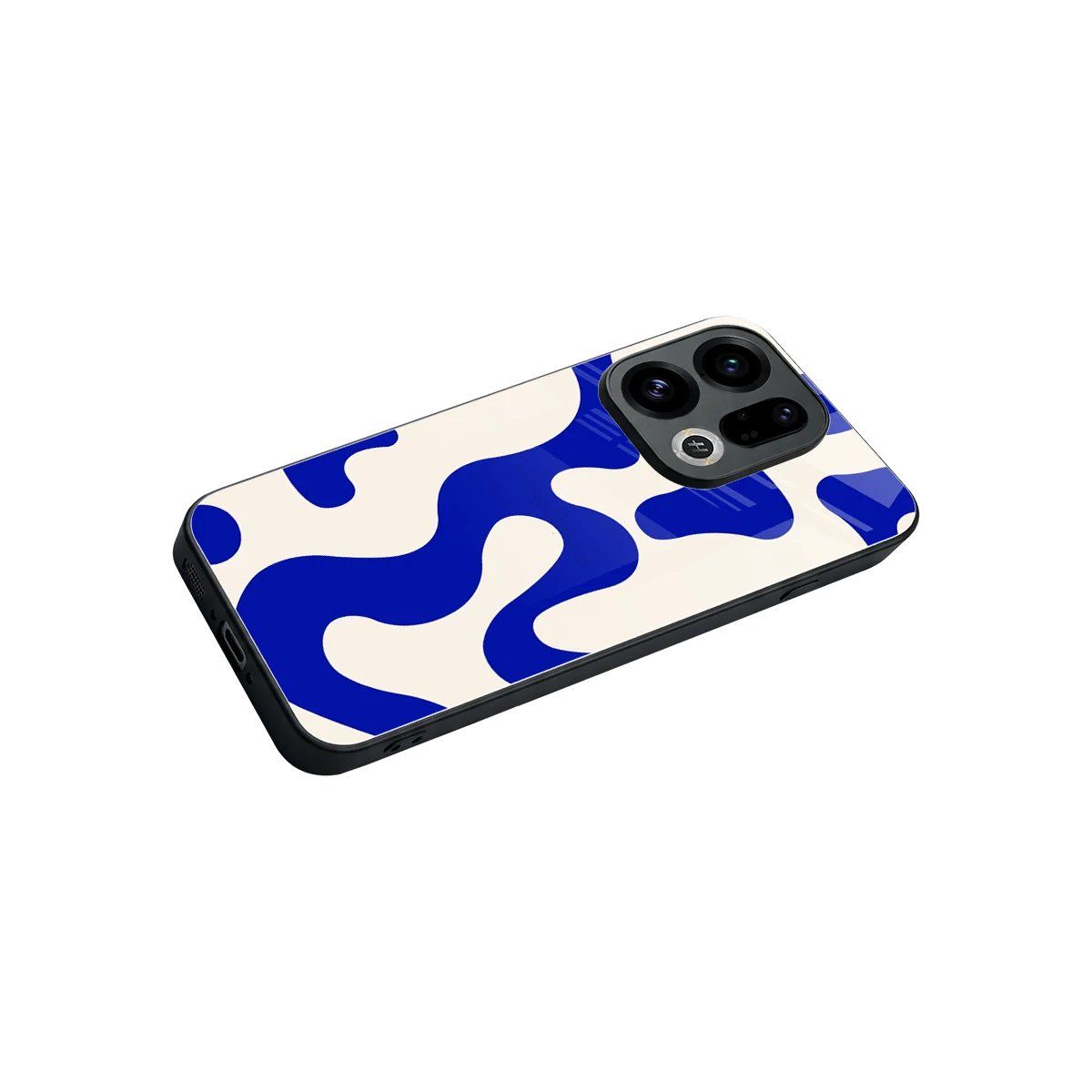 Blue Drift stylish phone case for oppo find x9 | glossy glass and slim fit