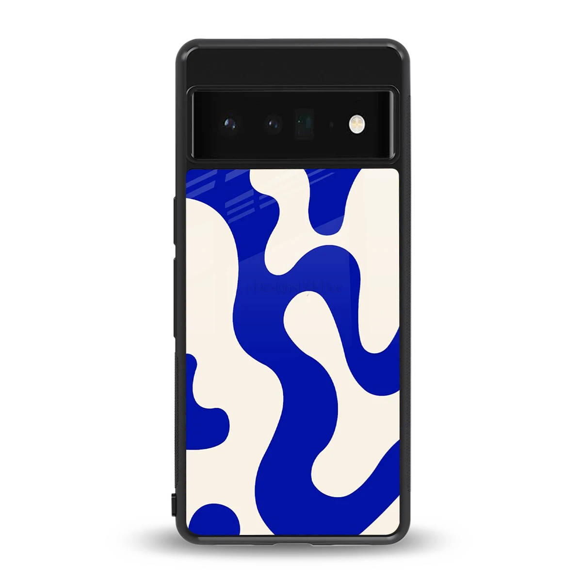 Blue Drift back phone cover | glass case for google pixel 6 pro