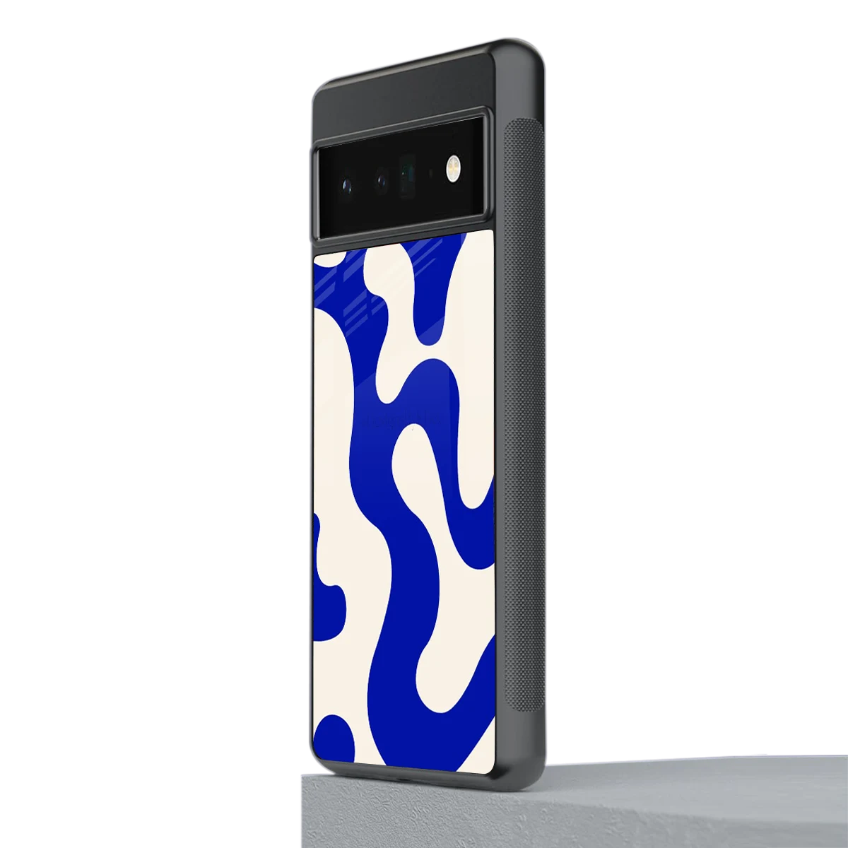 Blue Drift stylish phone case for google pixel 6 pro | glossy glass and slim fit