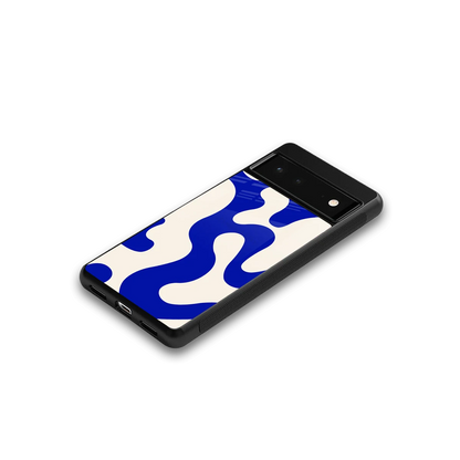 Blue Drift google pixel 6a mobile cover | shockproof glass phone case