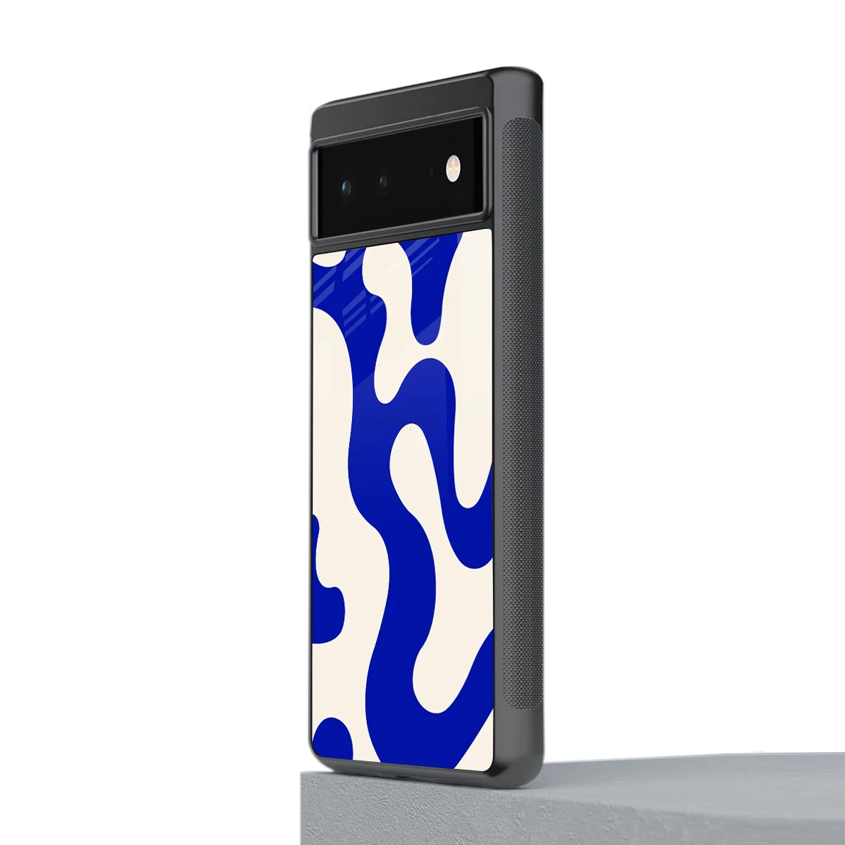 Blue Drift stylish phone case for google pixel 6 | glossy glass and slim fit