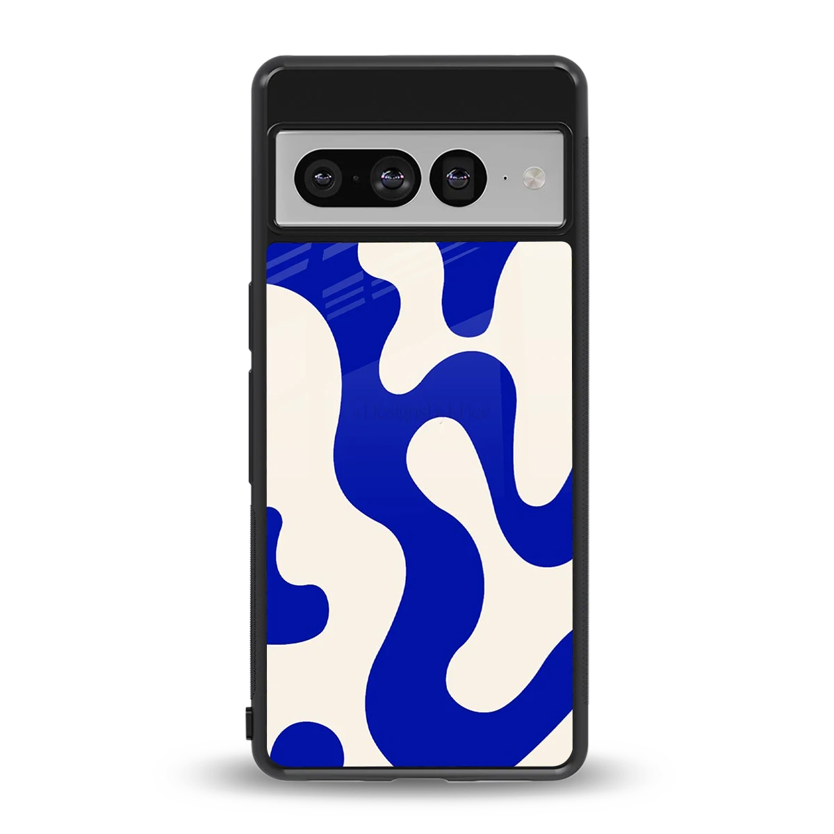 Blue Drift back phone cover | glass case for google pixel 7 pro