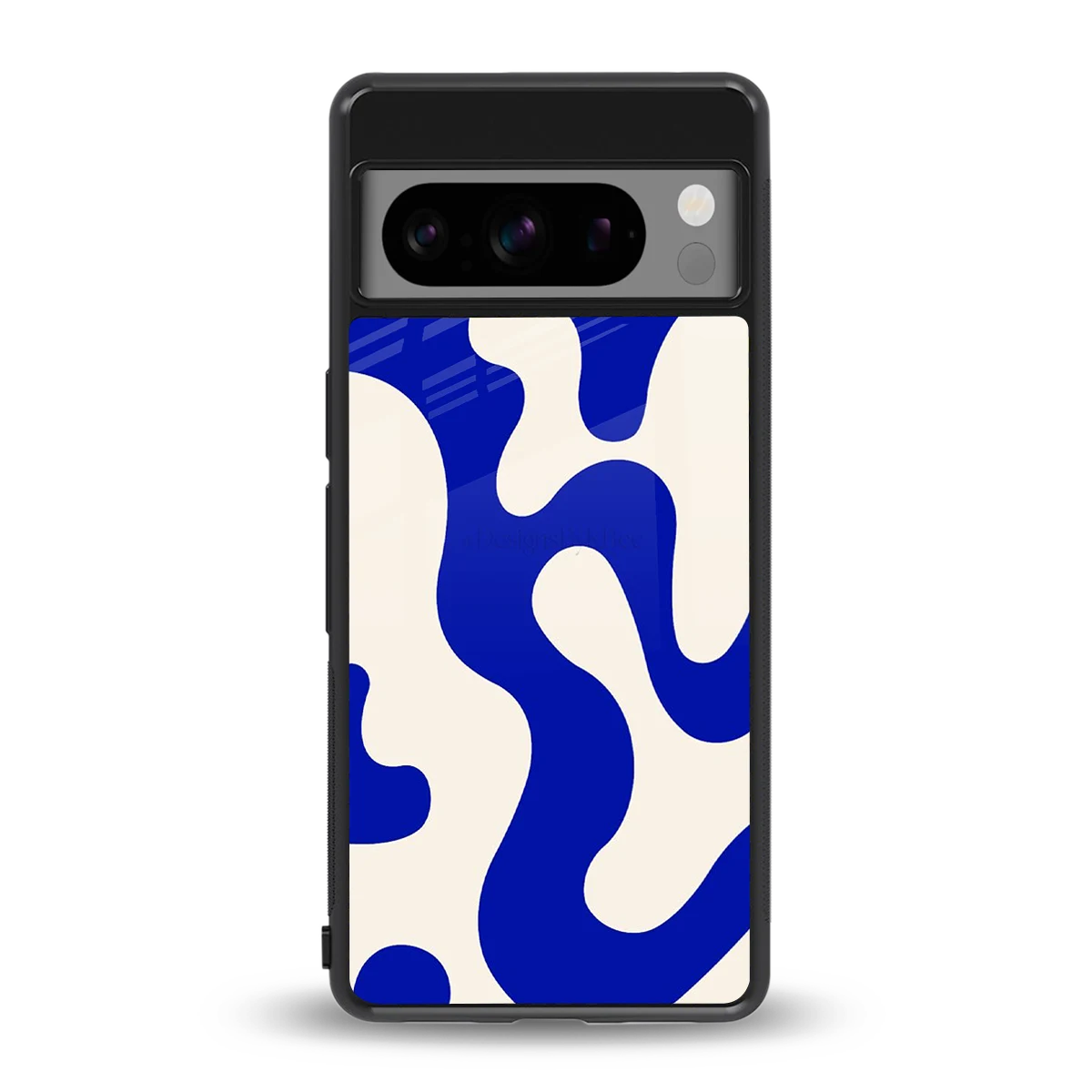 Blue Drift back phone cover | glass case for google pixel 8 pro