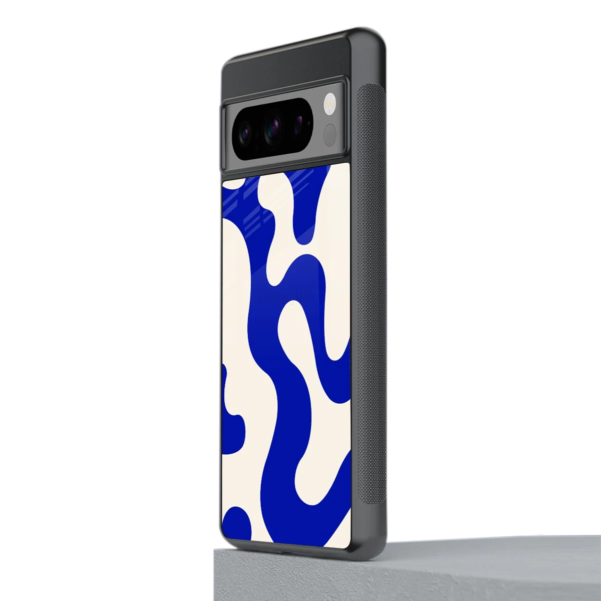 Blue Drift stylish phone case for google pixel 8 pro | glossy glass and slim fit