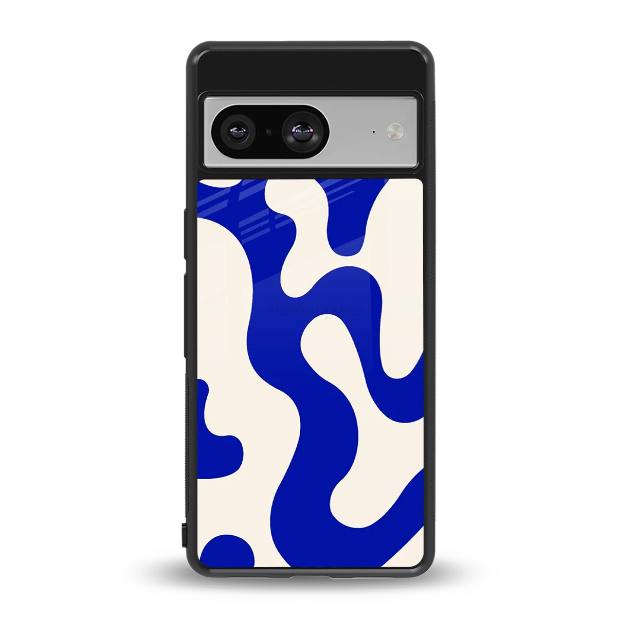 Blue Drift back phone cover | glass case for google pixel 8