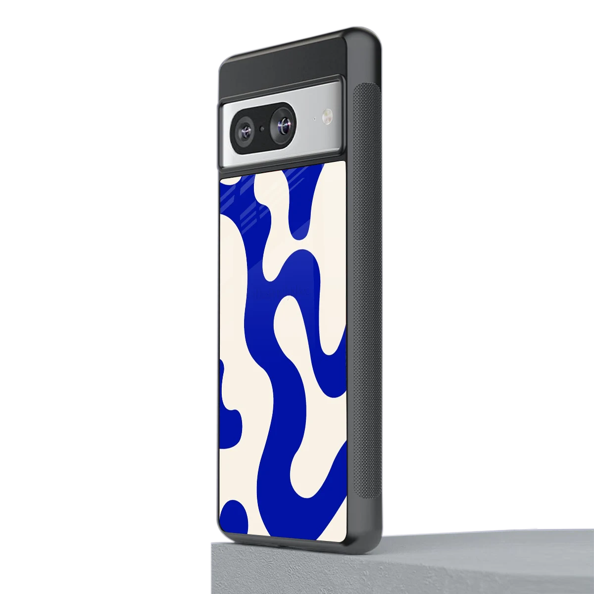 Blue Drift stylish phone case for google pixel 8 | glossy glass and slim fit