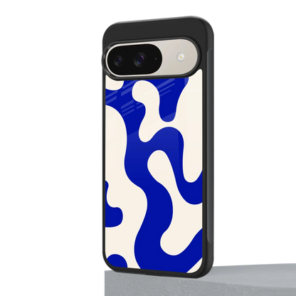 Blue Drift google pixel 9 mobile cover | shockproof glass phone case