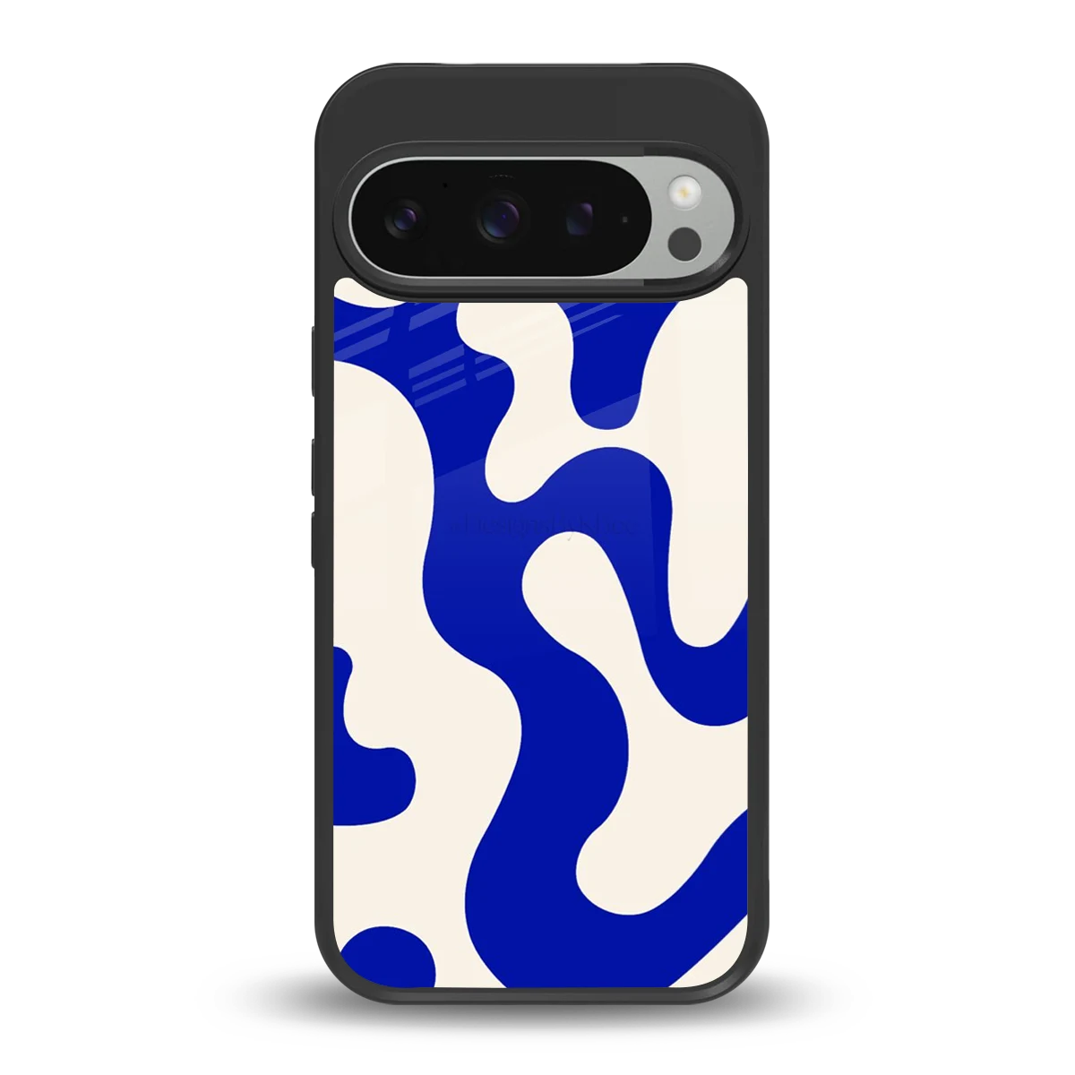 Blue Drift back phone cover | glass case for google pixel 9 pro