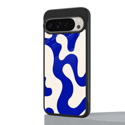 Blue Drift google pixel 9 pro mobile cover | shockproof glass phone case