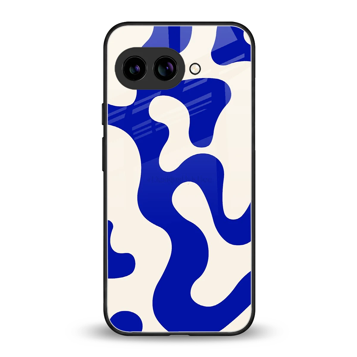 Blue Drift back phone cover | glass case for google pixel 10a