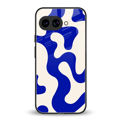 Blue Drift back phone cover | glass case for google pixel 10a