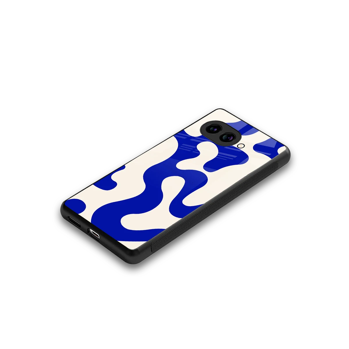 Blue Drift stylish phone case for google pixel 10a | glossy glass and slim fit