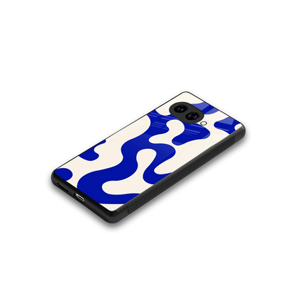 Blue Drift stylish phone case for google pixel 10a | glossy glass and slim fit