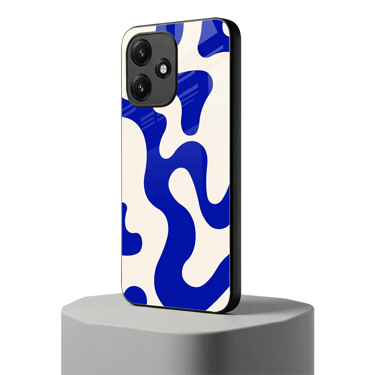 Blue Drift redmi 12 5g mobile cover | shockproof glass phone case