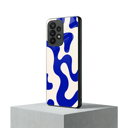 Blue Drift samsung galaxy a23 mobile cover | shockproof glass phone case