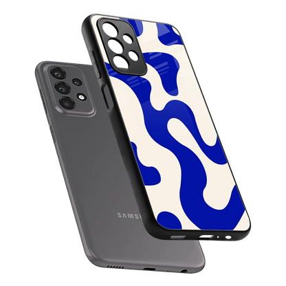 Blue Drift sleek samsung galaxy a23 cover with tempered glass back and TPU edges