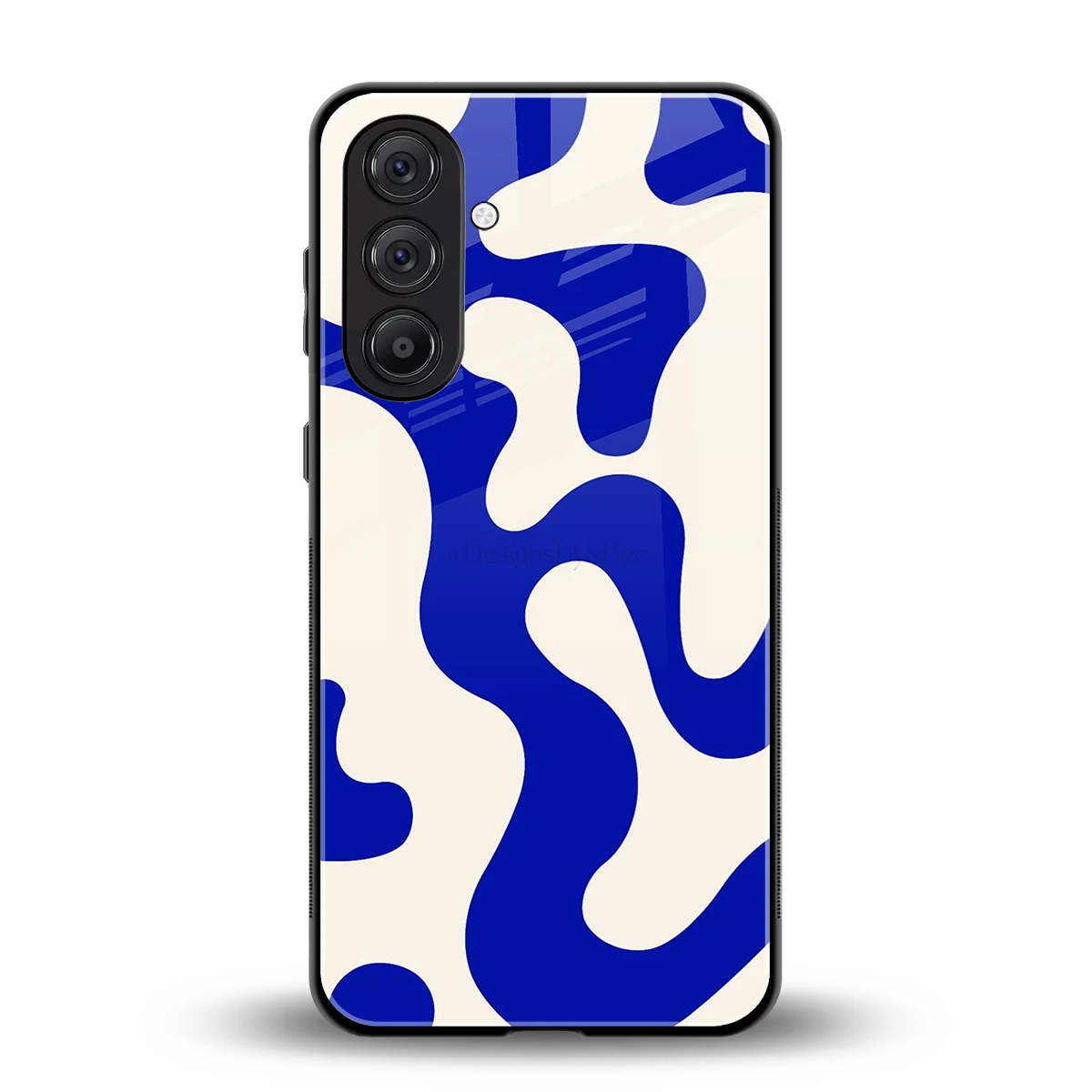 Blue Drift back phone cover | glass case for samsung galaxy a55 5g