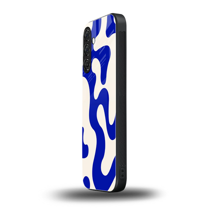 Blue Drift samsung galaxy a37 5g mobile cover | shockproof glass phone case