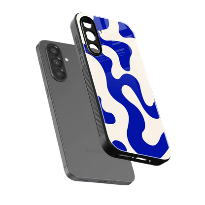 Blue Drift sleek samsung galaxy a37 5g cover with tempered glass back and TPU edges