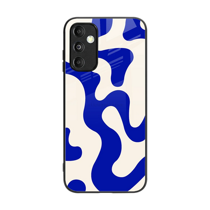 Blue Drift back phone cover | glass case for samsung galaxy m14 5g