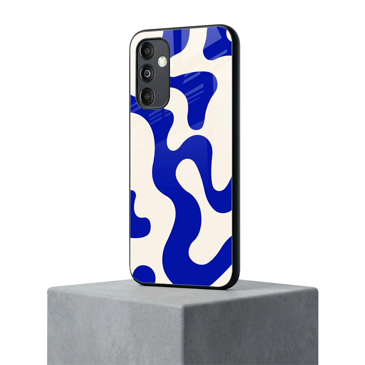 Blue Drift samsung galaxy m14 5g mobile cover | shockproof glass phone case