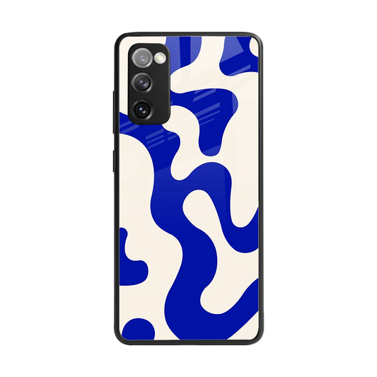 Blue Drift back phone cover | glass case for samsung galaxy s20 fe