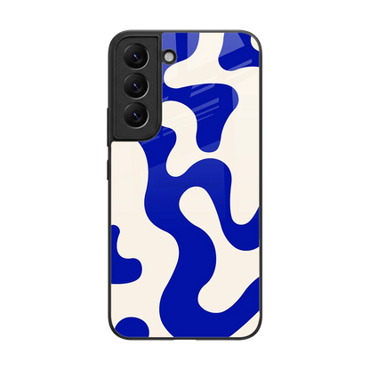 Blue Drift back phone cover | glass case for samsung galaxy s22