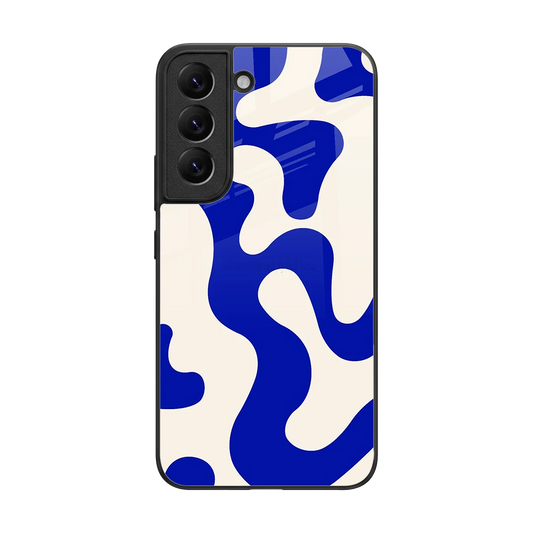 Blue Drift back phone cover | glass case for samsung galaxy s22