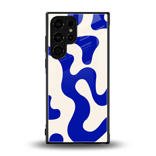 Blue Drift back phone cover | glass case for samsung galaxy s23 ultra