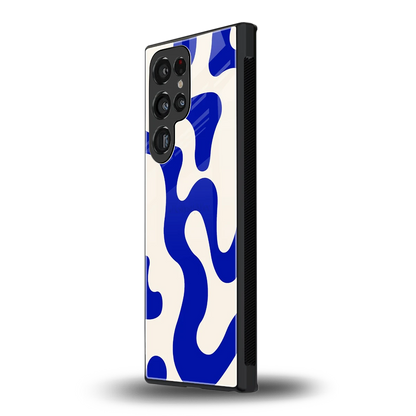 Blue Drift samsung galaxy s24 ultra mobile cover | shockproof glass phone case