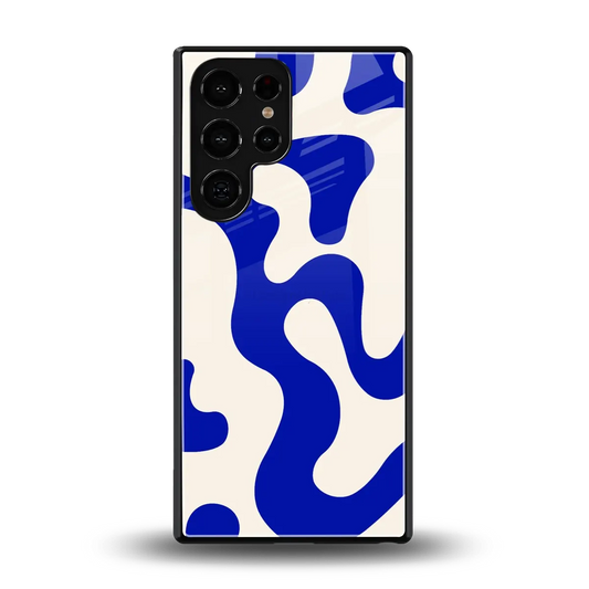 Blue Drift back phone cover | glass case for samsung galaxy s26 ultra