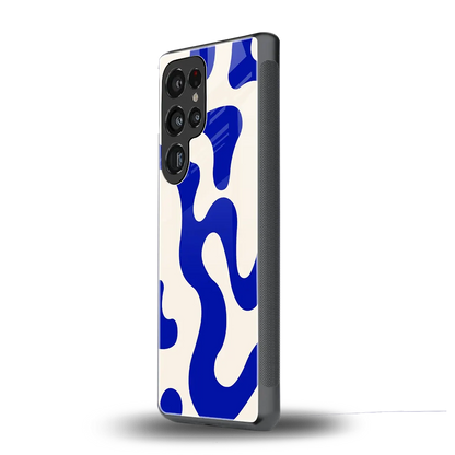 Blue Drift samsung galaxy s25 ultra mobile cover | shockproof glass phone case
