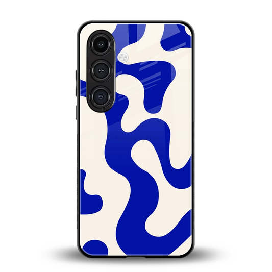 Blue Drift back phone cover | glass case for samsung galaxy s25