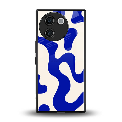 Blue Drift back phone cover | glass case for vivo v30e