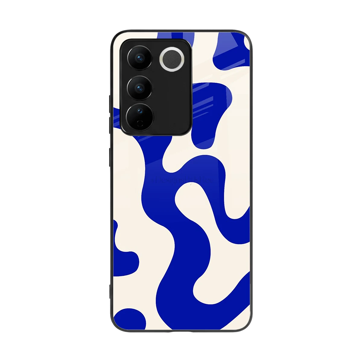 Blue Drift back phone cover | glass case for vivo v27 5g