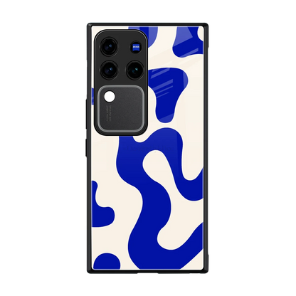Blue Drift back phone cover | glass case forvivo v30 pro