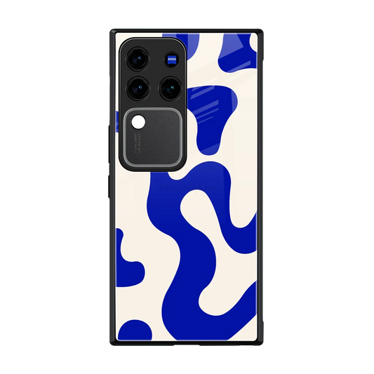 Blue Drift back phone cover | glass case forvivo v30 pro