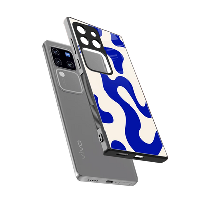 Blue Drift sleekvivo v30 pro cover with tempered glass back and TPU edges