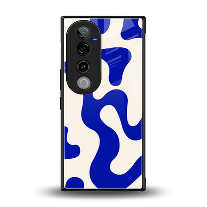 Blue Drift back phone cover | glass case for vivo v40 pro