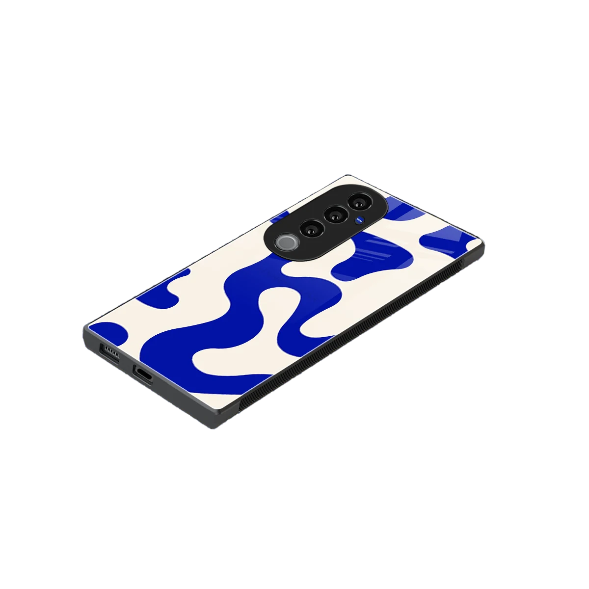 Blue Drift stylish phone case for vivo v40 pro | glossy glass and slim fit