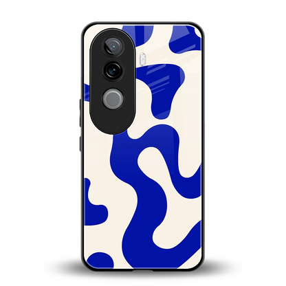 Blue Drift back phone cover | glass case for vivo v40e