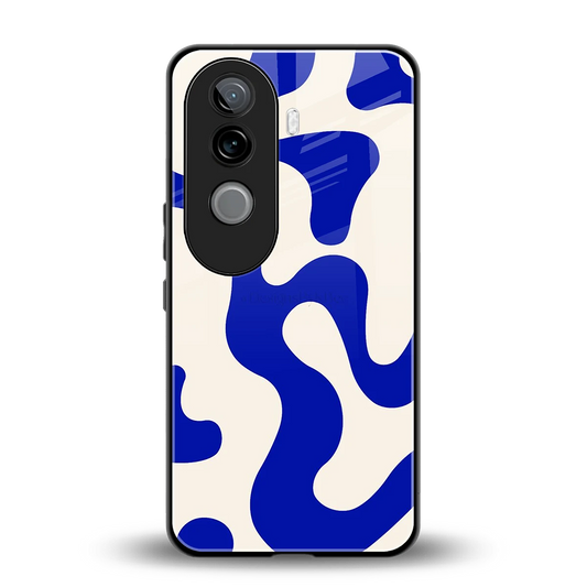 Blue Drift back phone cover | glass case for vivo v40e