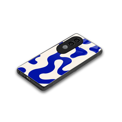 Blue Drift stylish phone case for vivo v40e | glossy glass and slim fit