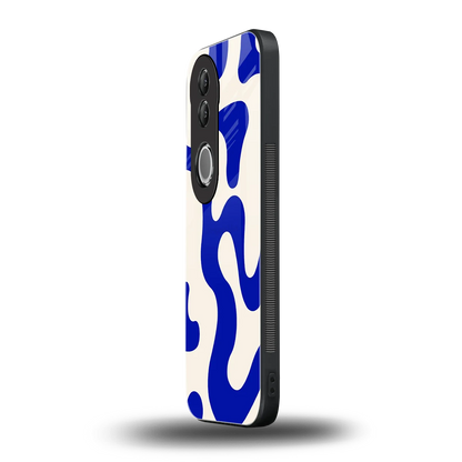 Blue Drift vivo v50 mobile cover | shockproof glass phone case