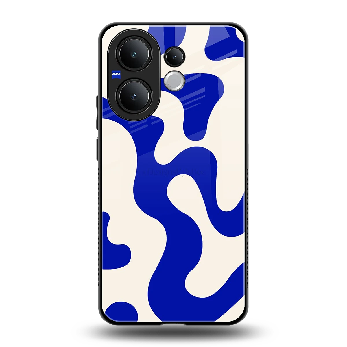 Blue Drift back phone cover | glass case for vivo v60