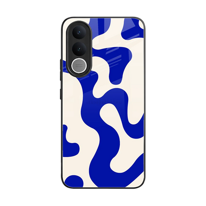 Blue Drift back phone cover | glass case for vivo v70 fe